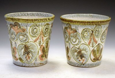 Lot 427 - Two Denby Glyn Colledge jardinieres