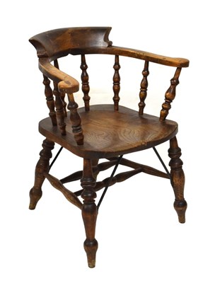 Lot 776 - Smokers Bow arm chair