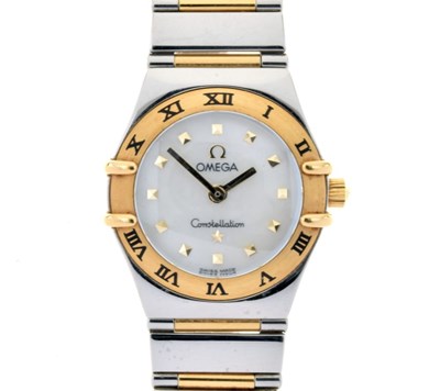 Lot 149 - Omega, Constellation - Lady's two-colour bracelet watch