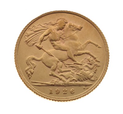 Lot 227 - George V South Africa Mint gold half sovereign, 1926