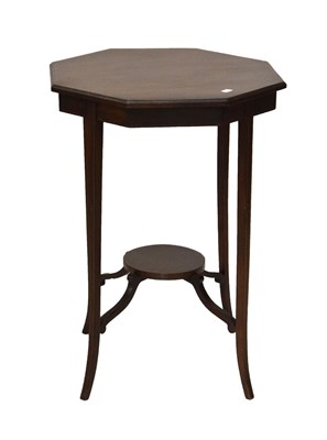 Lot 663 - Early 20th Century inlaid mahogany octagonal occasional table