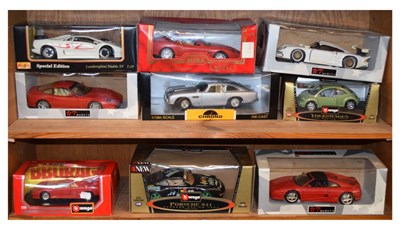 Lot 335 - Burago, Maisto, and other models