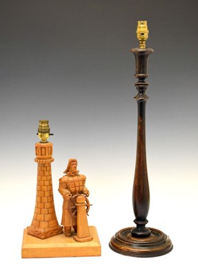 Lot 673 - Novelty table lamp - Lighthouse and Sailor