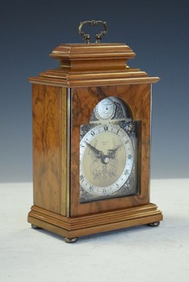 Lot 529 - Elliott walnut cased reproduction bracket clock