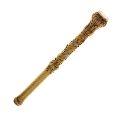 Lot 138 - Sampson Mordan & Co - Victorian cast yellow-metal propelling pencil