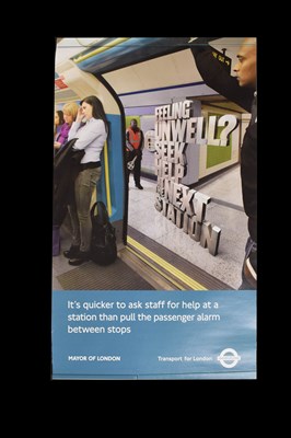 Lot 327 - Six modern London Transport information posters