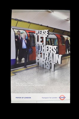 Lot 327 - Six modern London Transport information posters