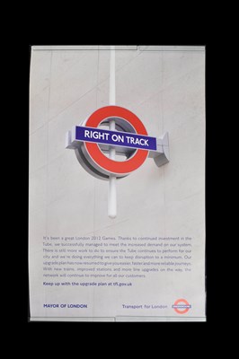 Lot 327 - Six modern London Transport information posters