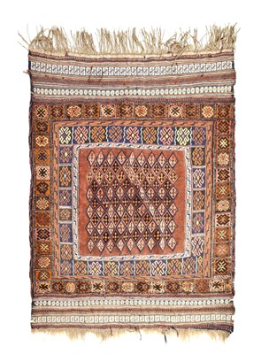 Lot 419 - Small Afghan part kilim rug