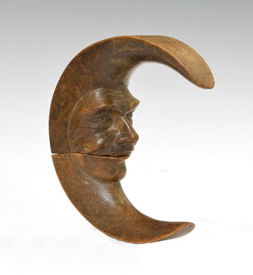 Lot 174 - 'Black Forest' carved wooden 'Man in the Moon' nutcracker