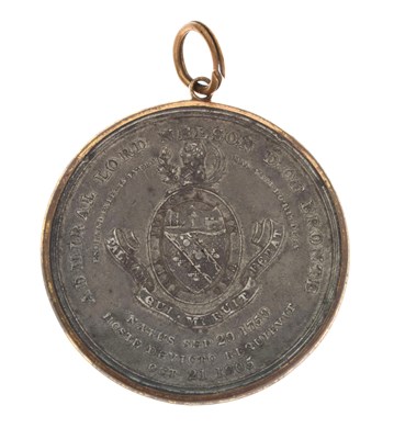 Lot 126 - Alexander Davison’s Medal for Trafalgar 1805, pewter, unnamed as issued