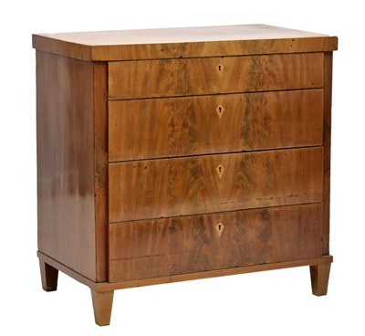 Lot 461 - Early 19th century inlaid mahogany Biedermeier chest of drawers
