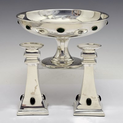 Lot 169 - 20th century silver plated three-piece set