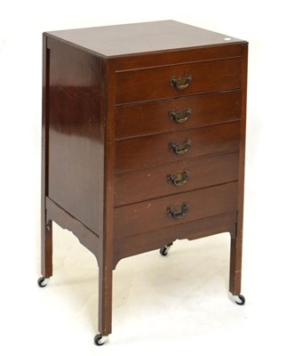 Lot 664 - Early 20th Century music cabinet