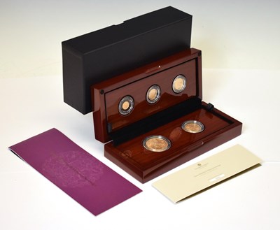 Lot 103 - Charles III Royal Mint 'Queen Elizabeth II Memorial Sovereign' five coin gold proof set, 2022