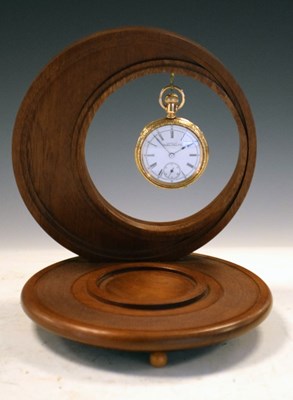Lot 138 - Waltham pocket watch on stand