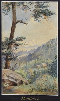 Lot 327 - Group of four early 20th century unsigned watercolour studies of India