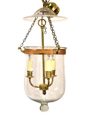 Lot 711 - Blown glass hall lantern