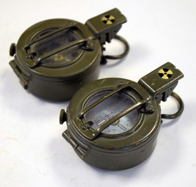 Lot 311 - Two Stanley of London prismatic compasses