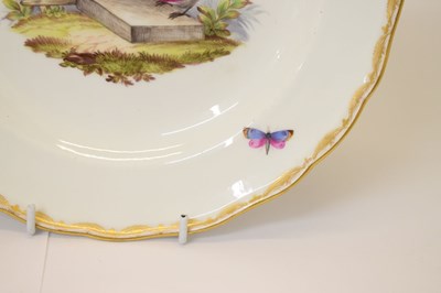 Lot 231 - Pair of Meissen ornithological plates