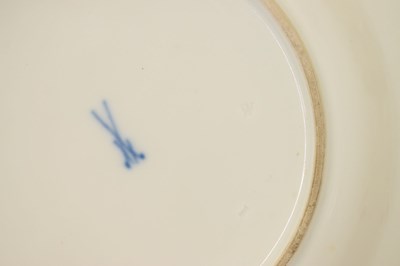 Lot 231 - Pair of Meissen ornithological plates