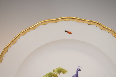 Lot 231 - Pair of Meissen ornithological plates