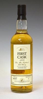 Lot 519 - First Cask malt whisky, distilled 21st September 1978, Glen Mhor, Highland