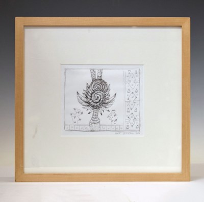 Lot 380 - Alan Davie (Scottish, 1920-2014) - Ink on paper - Abstract study