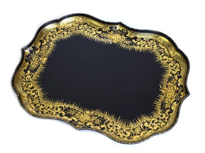 Lot 250 - 19th Century paper mache tray by B. Walton & Co