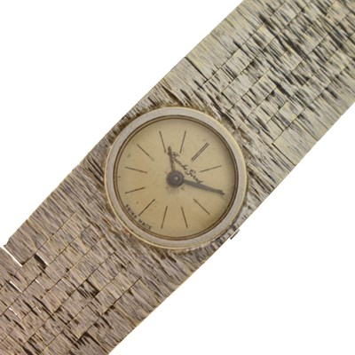 Lot 165 - Bueche Girod - 1960s lady's 9ct white gold bracelet watch
