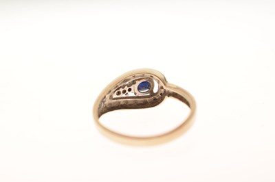 Lot 33 - Sapphire and diamond dress ring