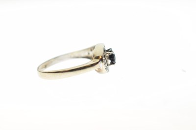 Lot 33 - Sapphire and diamond dress ring
