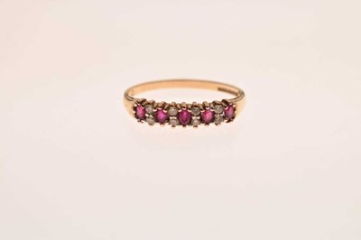Lot 38 - Two 9ct gold gem-set dress rings