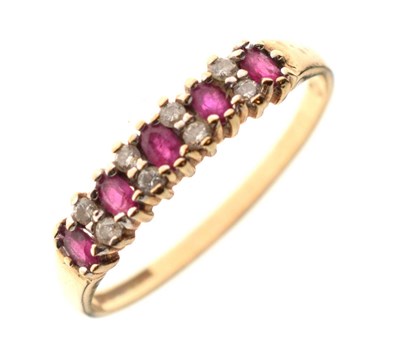 Lot 38 - Two 9ct gold gem-set dress rings