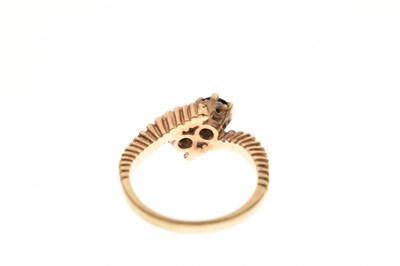 Lot 38 - Two 9ct gold gem-set dress rings