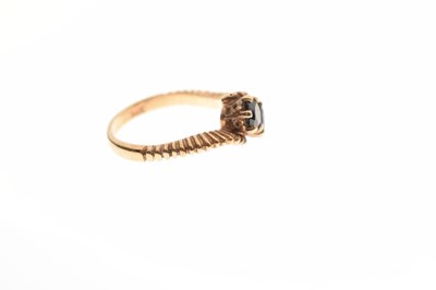 Lot 38 - Two 9ct gold gem-set dress rings
