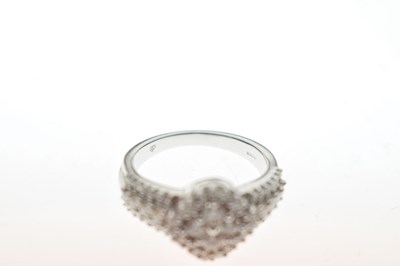Lot 17 - 9ct white gold and 56 diamond ring