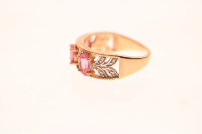 Lot 65 - 9ct gold 'Ayanna' spinel and diamond ring