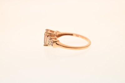 Lot 93 - Three gem-set 9ct gold dress rings