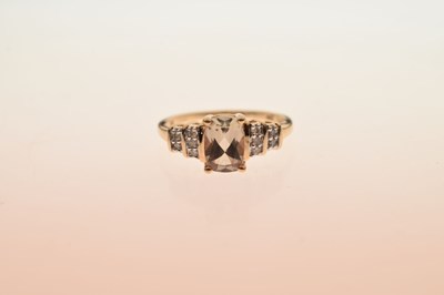 Lot 93 - Three gem-set 9ct gold dress rings