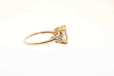 Lot 93 - Three gem-set 9ct gold dress rings