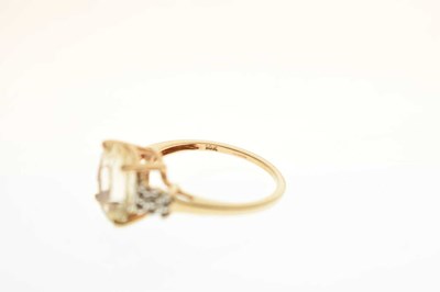 Lot 93 - Three gem-set 9ct gold dress rings