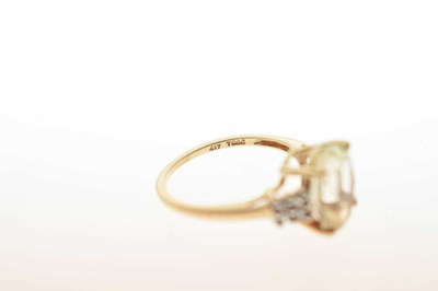 Lot 93 - Three gem-set 9ct gold dress rings