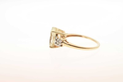 Lot 93 - Three gem-set 9ct gold dress rings