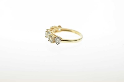 Lot 93 - Three gem-set 9ct gold dress rings