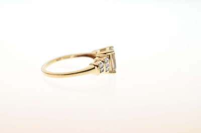 Lot 93 - Three gem-set 9ct gold dress rings