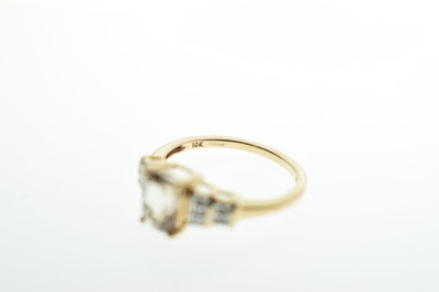 Lot 93 - Three gem-set 9ct gold dress rings