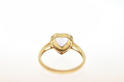 Lot 89 - Three heart-shaped 9ct gold rings
