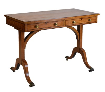 Lot 592 - Satinwood centre table