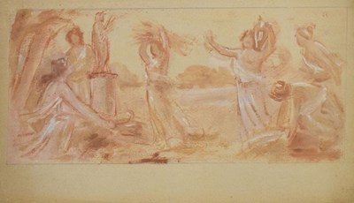 Lot 394 - Attributed to Pierre Puvis de Chavannes, (French, 1824-1898)